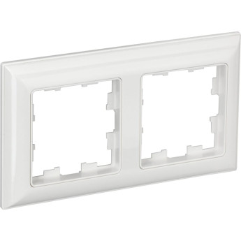 2-местная рамка IEK Brite ру-2-бр белый/белый BR-M22-12-K01